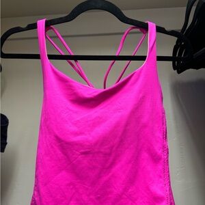 Lululemon Pink Tank Top with bra. 10